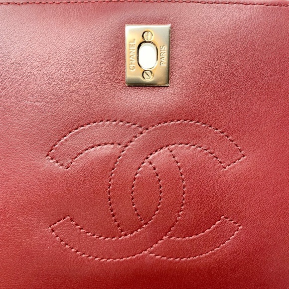 Authentic Chanel ‘Statement’ Chevron Quilted Flap Bag - FULL SET - Picture 7 of 12